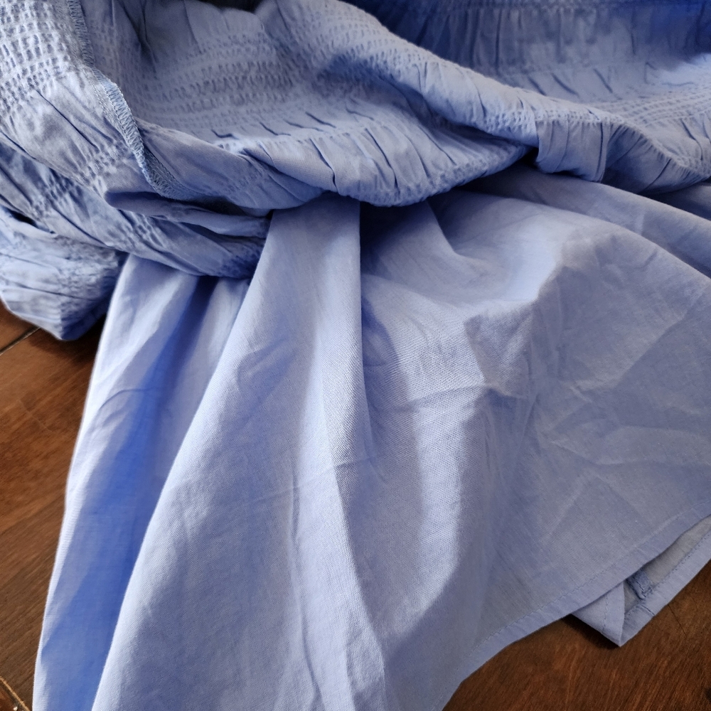 Universal Thread Light Blue Keyhole Ruffle Midi Dress - Picture 9 of 11